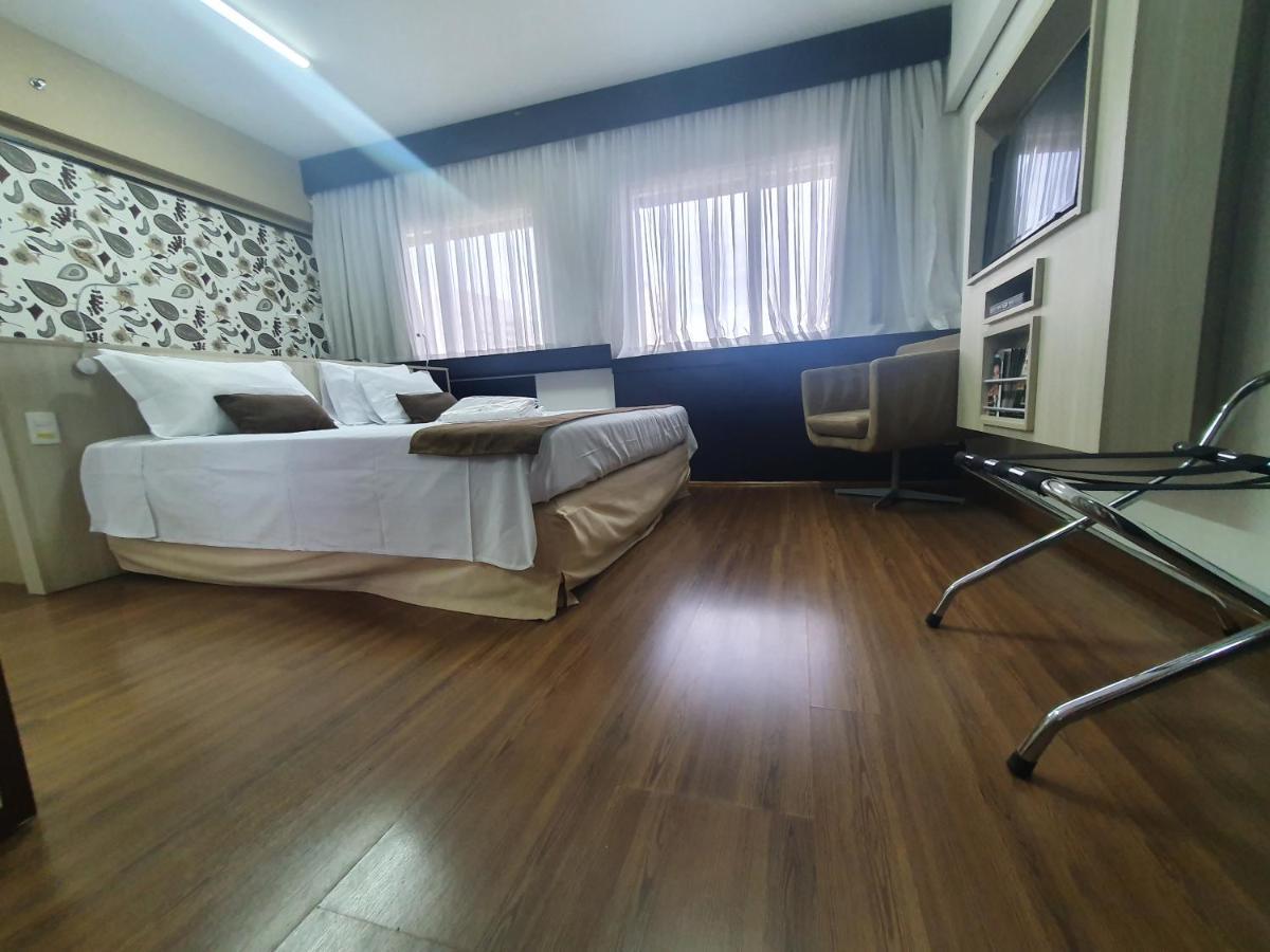Lindo Flat Em Hotel 4 Estrelas Na Bela Vista เซาเปาโล ภายนอก รูปภาพ